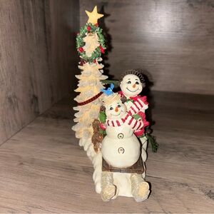Festive Snowman and Tree Holiday Decor